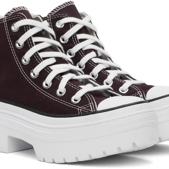 Converse Chuck Taylor All Star Lugged Heel Platform White Bloodstone W Sz 8 NEW - Picture 11 of 11